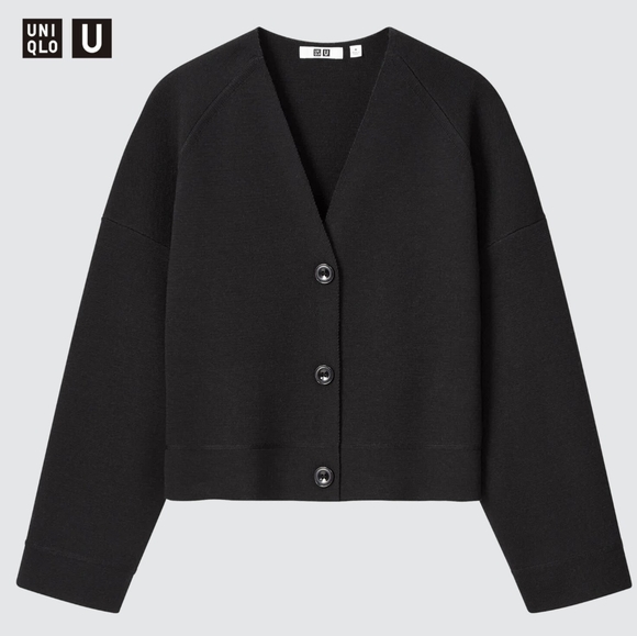 Uniqlo Sweaters - LEMAIRE X Uniqlo Merino-Blend Cropped Long-Sleeve Cardigan